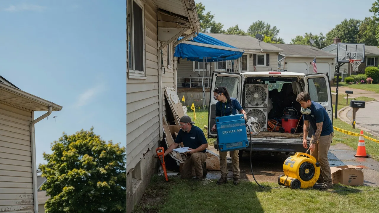 Ceiling Leak Cleanup in Clinton, OH near me